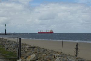 Blick Richtung Cuxhaven...