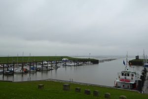 Der Hafen von Dangast bei Ebbe...